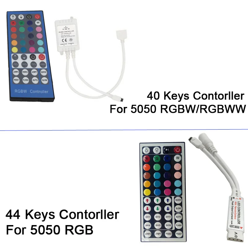 44K or 40K Control Светодиодный светильник RGBWW RGBW с Управлением по Bluetooth, водонепроницаемый, 5 м, 10 м, гибкая светодиодная лента, Диодная лента+ контроллер Bluetooth+ адаптер - Испускаемый цвет: 44K or 40K Control