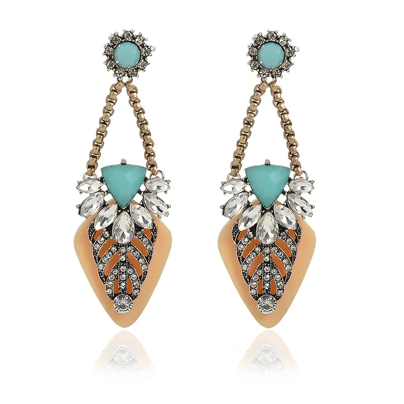 RIMOWA 2017 Новые Ювелирные Изделия Серьги Для Женщин Кристаллов Акриловые Цветы