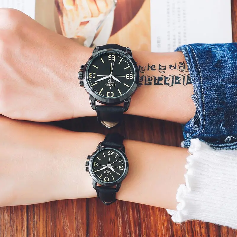 Часы наручные BASID мужские/женские кварцевые брендовые водонепроницаемые