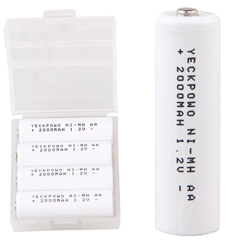 Самая низкая цена 35 шт АА батареи 1 2 v перезаряжаемые 2000 mAh nimh батарея для