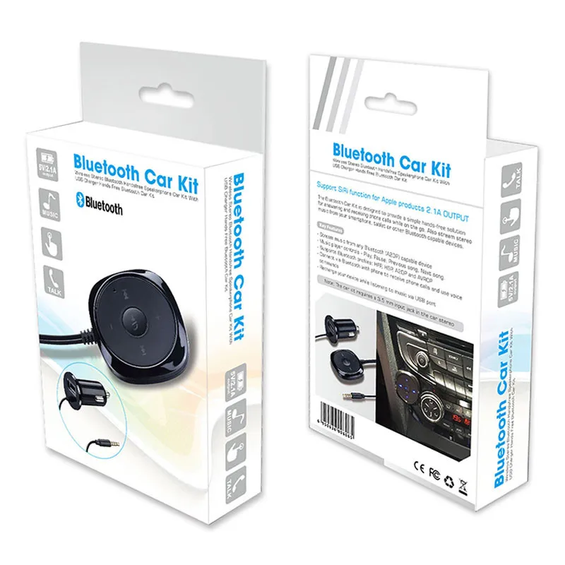 JaJaBor BC20 Bluetooth автомобильный комплект громкой связи Громкая связь Bluetooth 2,1 с 5 В 2.1A USB Автомобильное зарядное устройство для мобильного смартфона