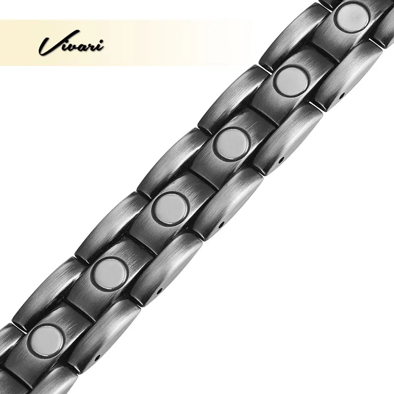 Vivari трендовый античный серебряный цвет Магнитный браслет для мужчин стиль