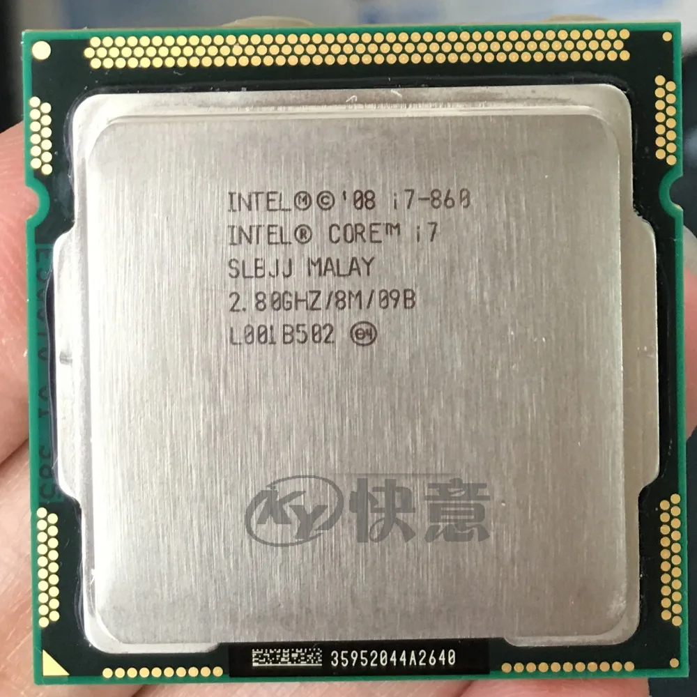 Процессор Intel Core i7 860 I7 860SLBJJ четырехъядерный процессор 2 80 ГГц 8 Мб Sockel 1156 95 Вт