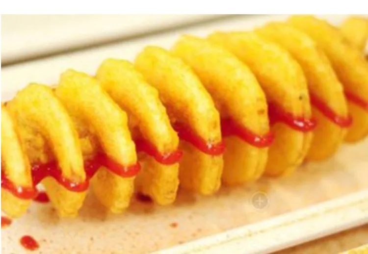 Нержавеющая сталь Инструкция для Tornado potato резак витой слайсер для картофеля спиральный картофель фри резка чипсы машина хот-дог чоппер