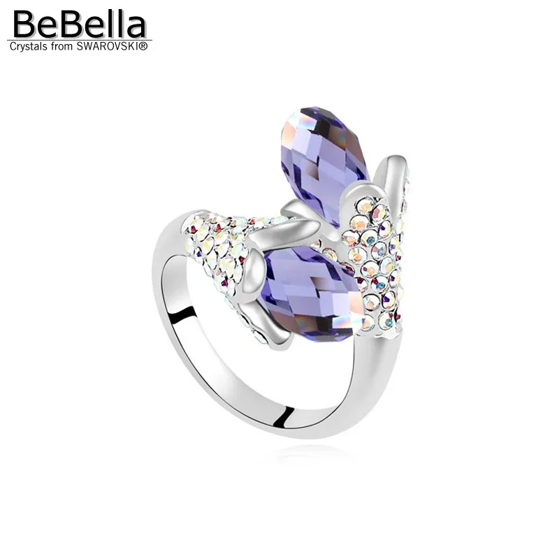 Женское кольцо на палец BeBella свадебное Ювелирное Украшение с австрийскими