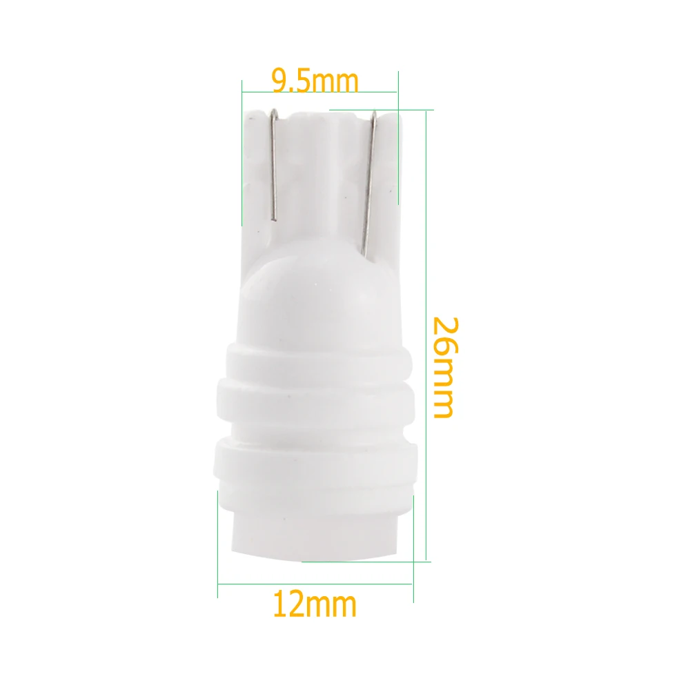 10 шт./лот T10 2835 3 SMD керамические плоские светодиодные лампы для приборной панели