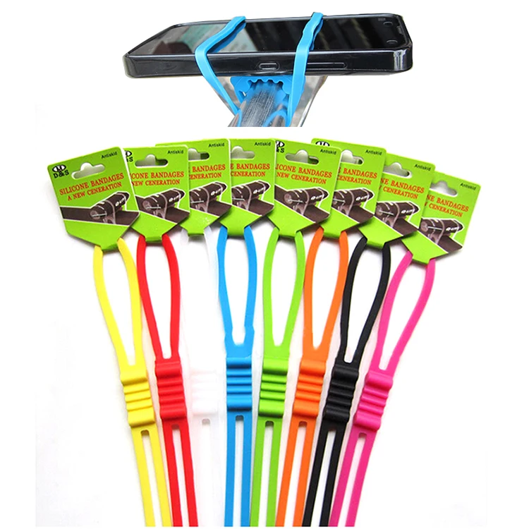 Силиконовый Эластичный светильник на руль велосипеда фонарик ремешок для