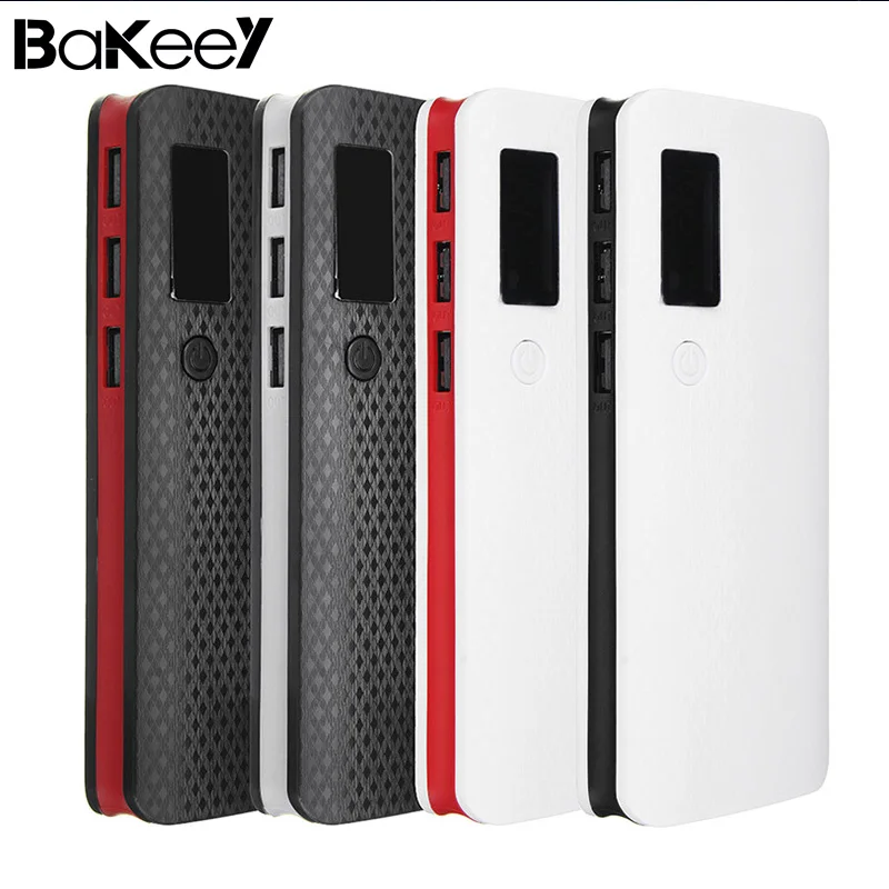Bakeey 5*18650 3 USB порта светодиодный дисплей 20000 мАч фонарик зарядное устройство