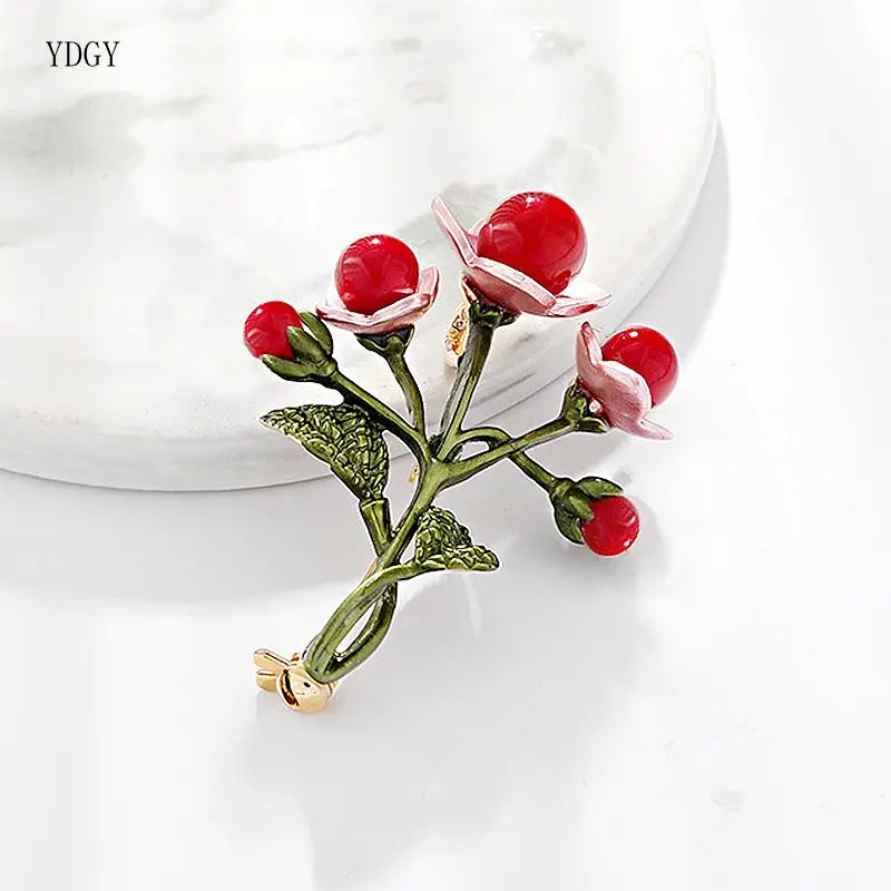 

YDGY green plant Brooch high-end fashion personality Brooch accessories