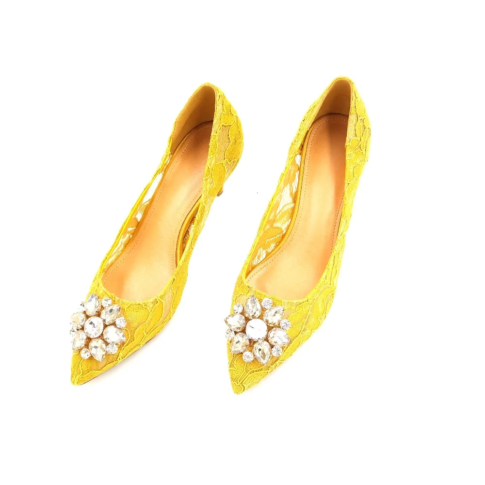 2019 новые пикантные кружевные туфли лодочки Вечерние на высоком каблуке Женская