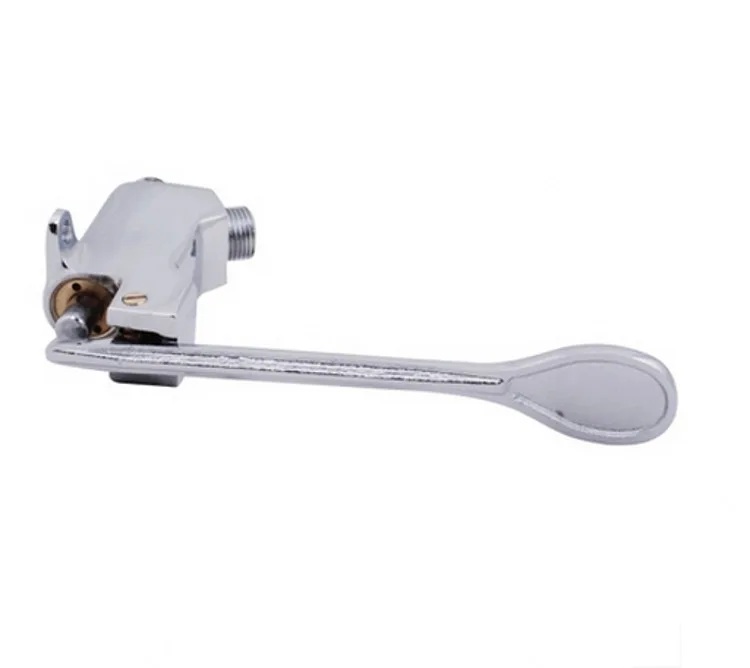 Бесплатная доставка ножной пресс промывочный клапан с твердой латунной ванной