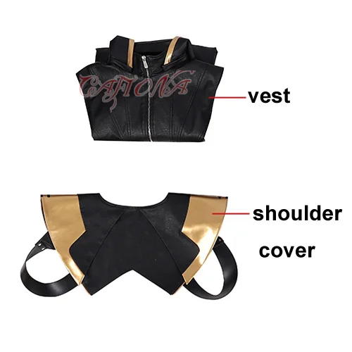 vest set Мстители, соколиный глаз Ронин Голиаф, карнавальный костюм, аксессуары, Клинтон Бартон, косплей, черная маска на Хэллоуин, сапоги - Цвет: vest set