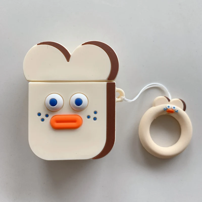 Милый мультяшный чехол для наушников Airpods силиконовые тонкие мягкие чехлы