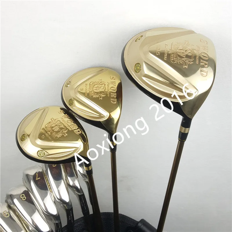 Гольф клуб Катана Меч клубный набор драйвер+ 3/5 fairway wood+ утюги+ клюшки и графитовая клюшка для гольфа без сумки