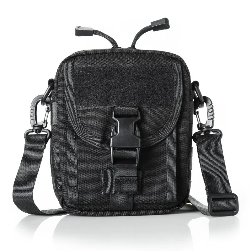 Black CQC Molle сумка тактическая сумка ремень утилита EDC поясная сумка держатель телефона военный уличный Спорт Охота сумки - Цвет: Black