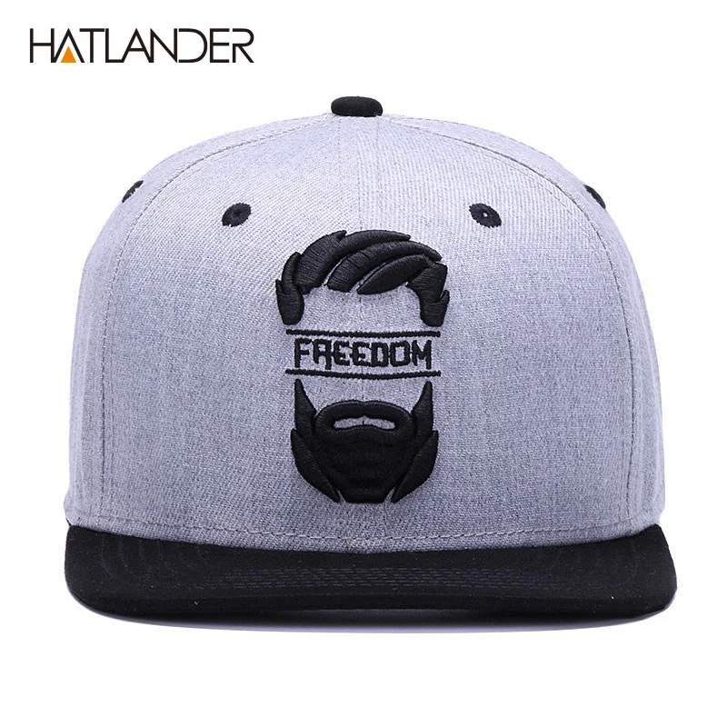 HATLANDER оригинальная Кепка snapback для мужчин с плоским краем бейсбольные кепки