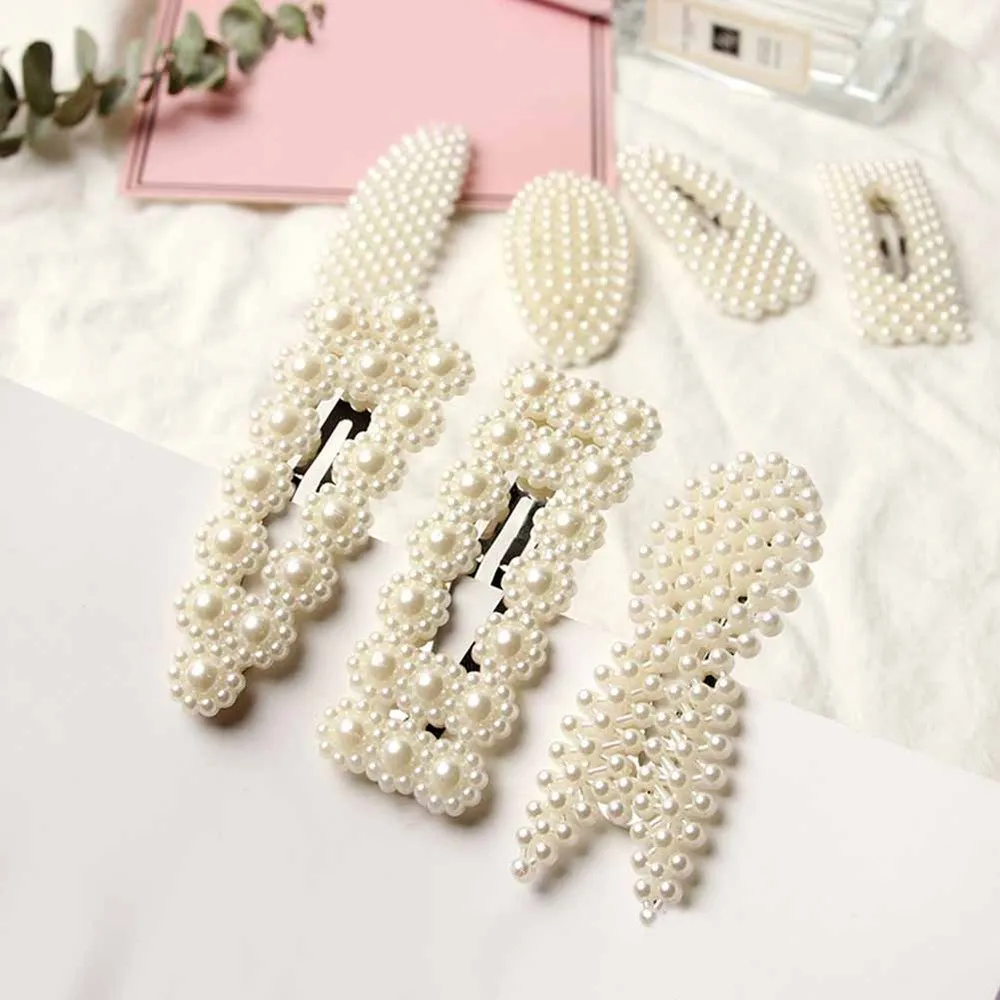 1 шт. модная заколка для волос с имитацией жемчуга зажим женский кулон на свадьбу