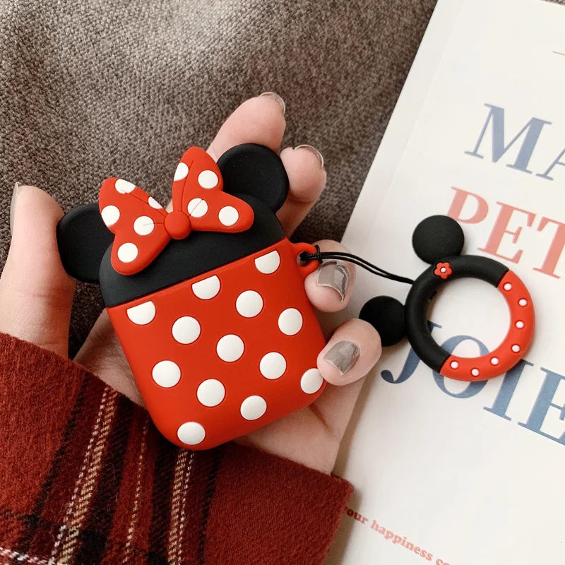 Милая Гирлянда для мобильного телефона с Минни Микки гарнитура airpods Мягкая