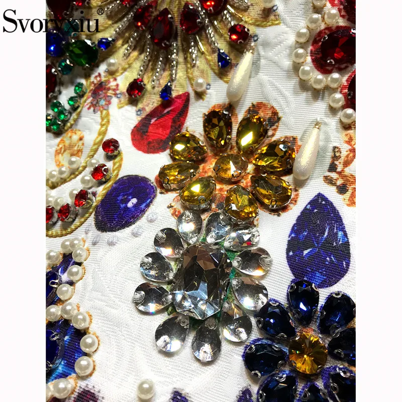 Женское трапециевидное платье чехол Svoryxiu бежевое короткое с винтажным принтом в