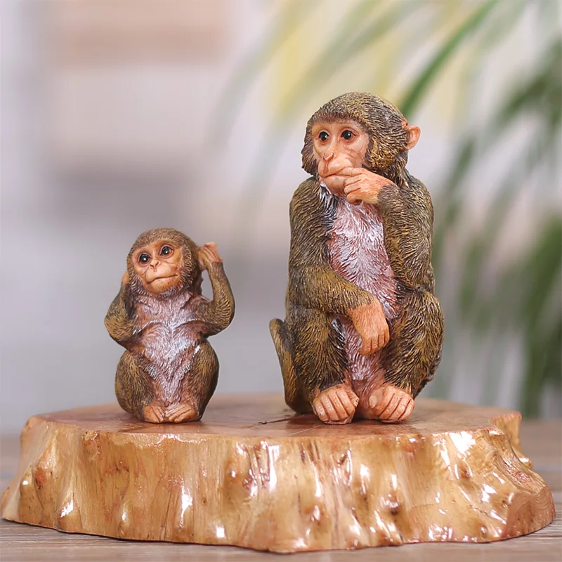 Милый маленький обезьянка предметы интерьера ручной работы зодиака креативный
