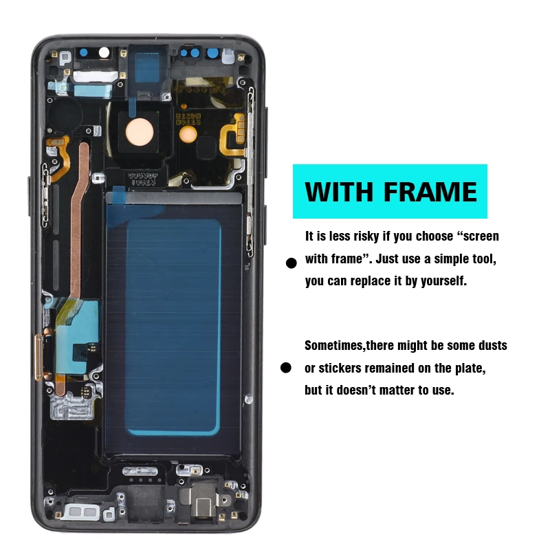 Новинка супер AMOLED 5," ЖК-Замена для SAMSUNG Galaxy S9 ЖК-сенсорный экран дигитайзер с рамкой G960 G960F дисплей