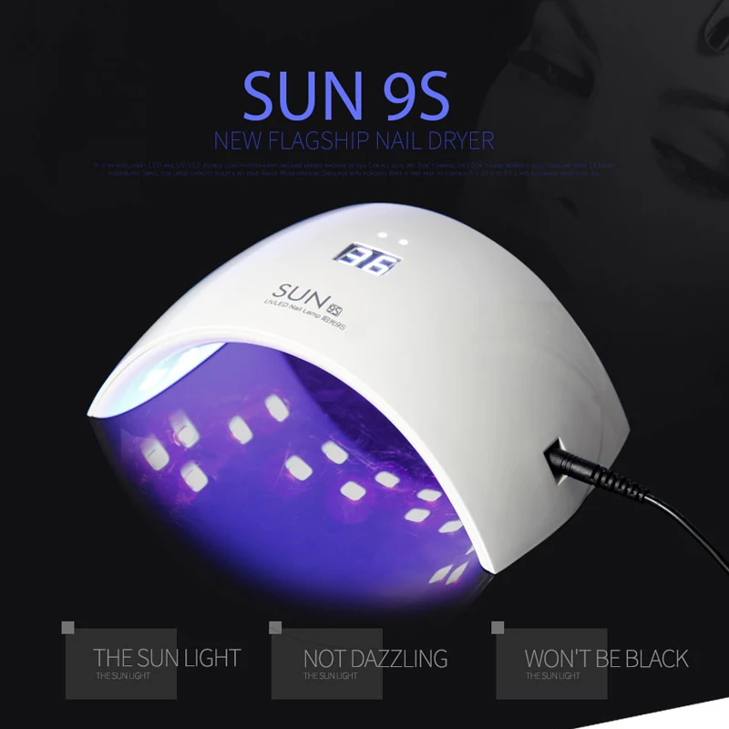 SUN9s 24 Вт Профессиональная УФ светодиодный светильник для ногтей арочной формы