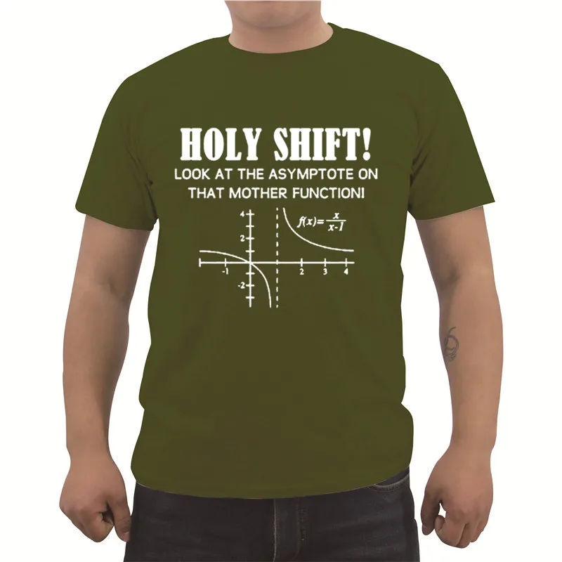 Новинка забавная Мужская футболка Holy Shift с математическим рисунком Студенческая