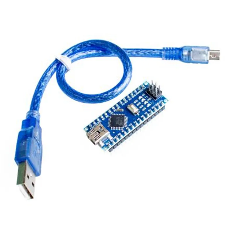 Нано-V3.0 CH340 Улучшенная Atmega328P USB к ttl макетная плата мини Интерфейс для arduino с