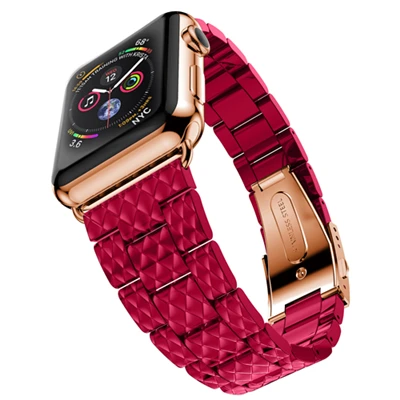 Ремешок для apple watch, ремешок для apple watch 5, 4, 3, ремешок 44 мм, 40 мм, 42 мм, 38 мм, iwatch band 5, ремешок для браслета, аксессуары для часов - Цвет ремешка: red