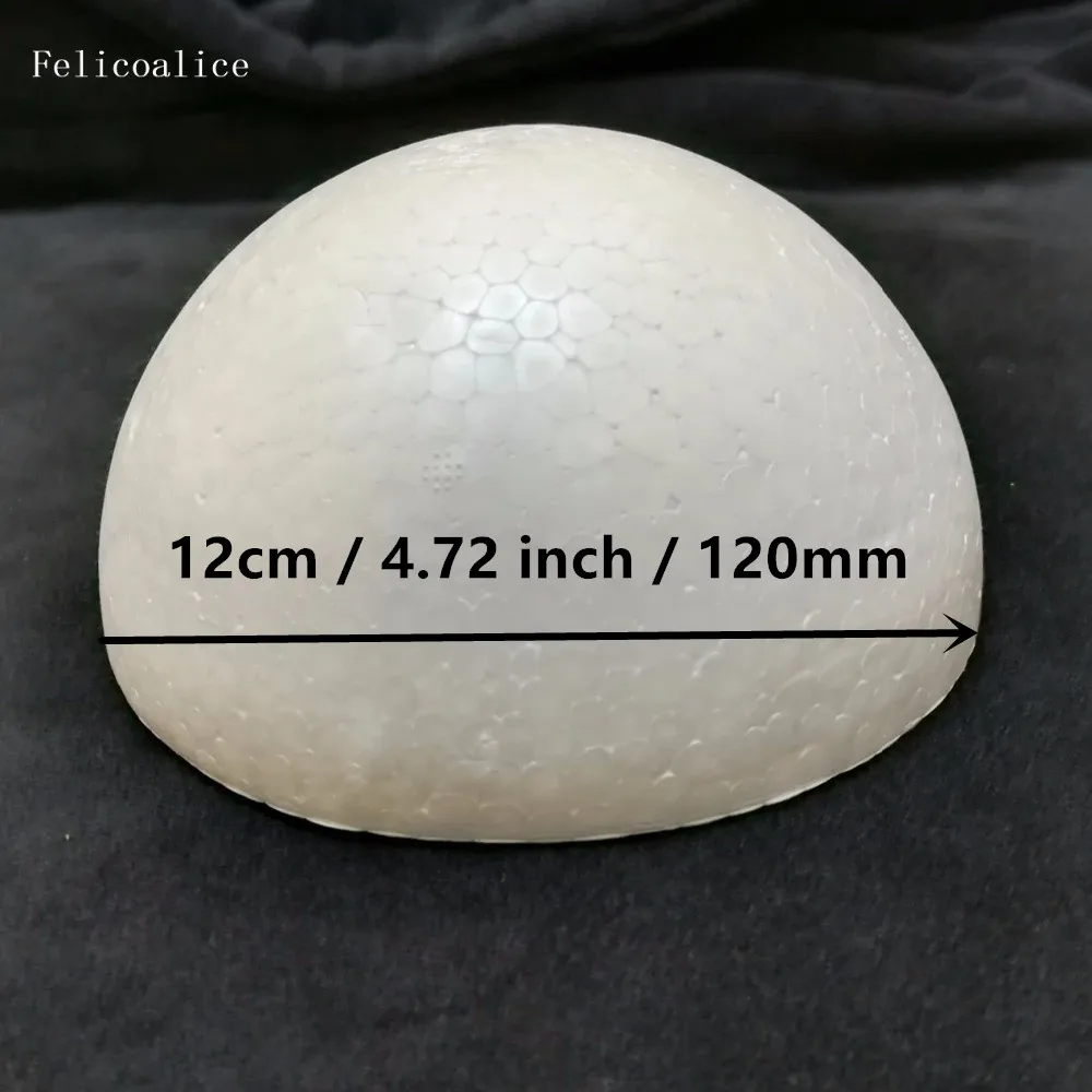 12cm 8pcs 8 шт. белый моделирование половина пенополистирол пенопласт пены шар сферы для новых наборы сделай сам DIY Половина пены шары 12 см/4,72 дюйма - Цвет: 12cm 8pcs