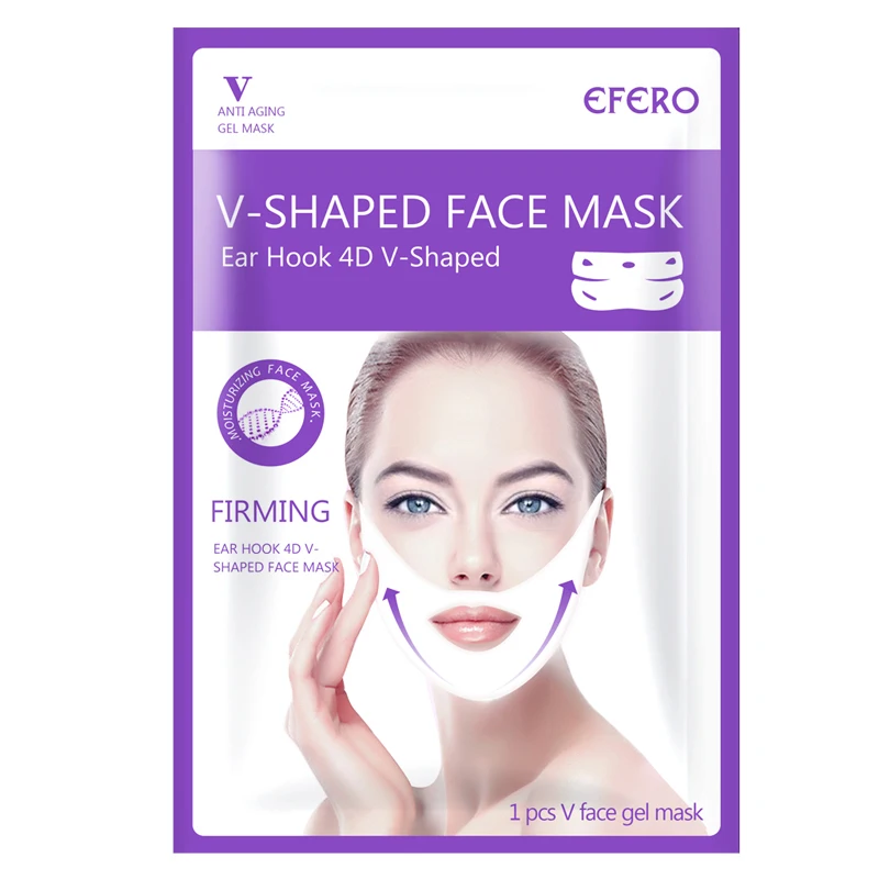 Efero, v-образная маска, лифтинг, маска для лица, подтягивающая, подтягивающая, тонкая, для щек, против морщин, двойной подбородок, тонкая маска, подвешивающая, для ушей, для ухода за лицом, TSLM1