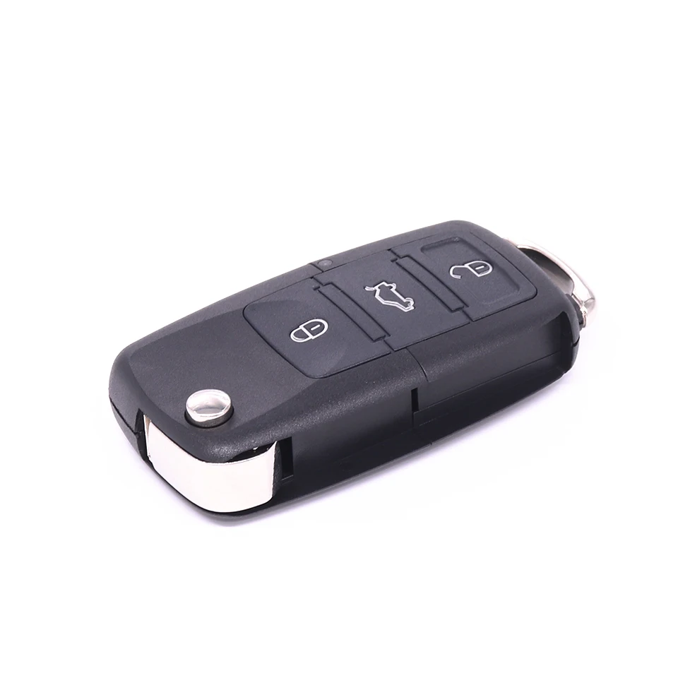 3 кнопки Складной Дистанционный флип-ключ чехол для Passat Polo Golf Touran Bora Ibiza Leon Octavia Fabia Автомобильный ключ без лезвия