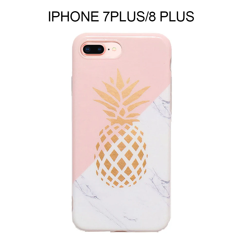 V Чехол на айфон 7 Мраморный узорчатые телефонные чехлы для iphone 6S 6 7 8 плюс XS Max ультратонкая жесткая задняя крышка для iPhoneX 10 XR 5S 5 SE ананас чехол - Цвет: V