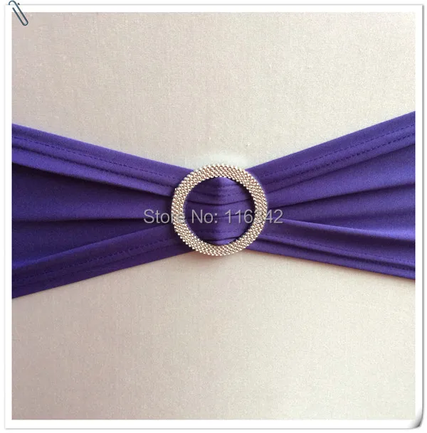 100 шт. фиолетовые чехлы на кресло стрейч ремешки с кольцевой пряжкой сменный стул