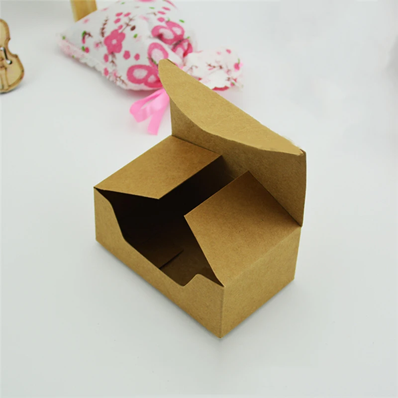 Подарочная бумажная коробка мыло ручной работы визитная карточка упаковка крафт