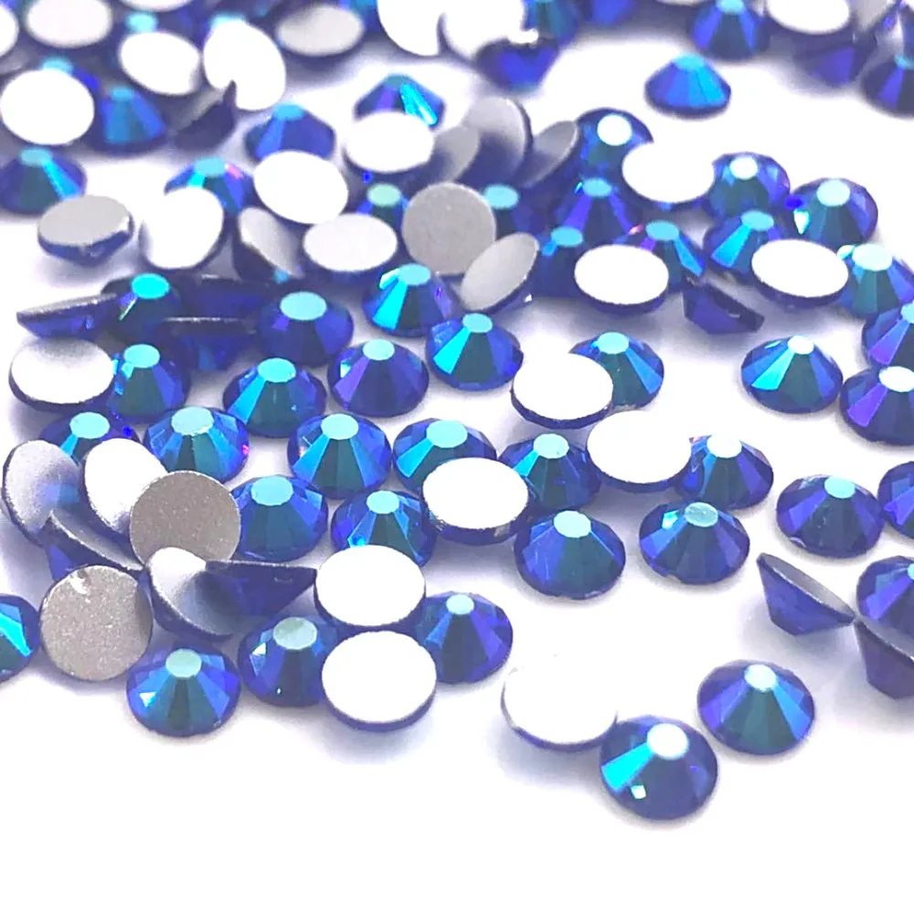 PEACE #2028NoHF все размеры сапфировый кристалл необычный клей для Стразы с плоской