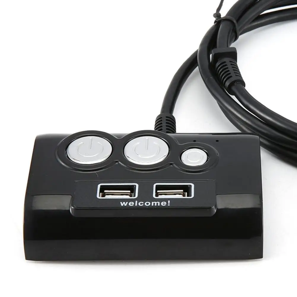

PC Computer Power Supply Switch On/off Reset Button Double Switch With USB 2.0 Interface Audio Ports