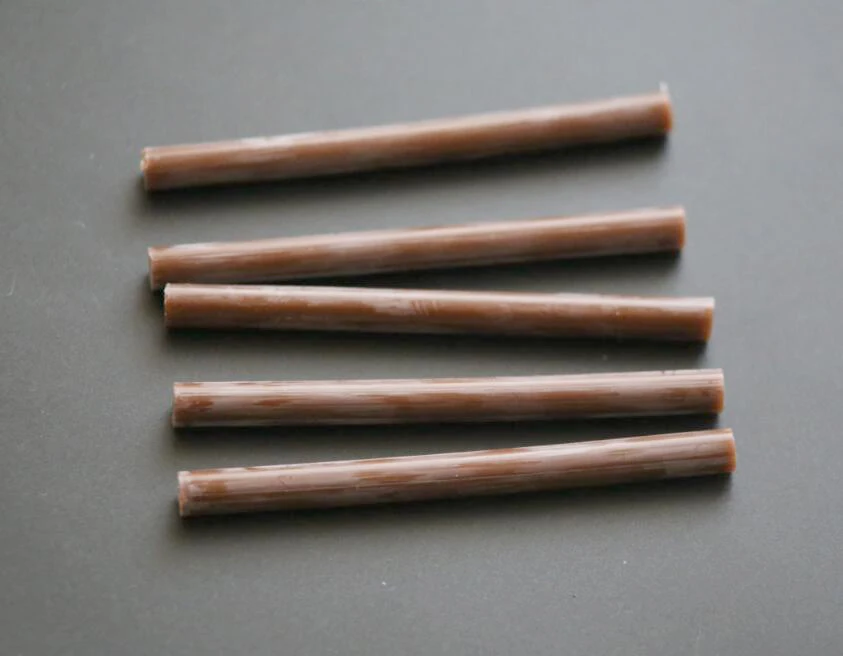 12 кератиновых клеевых палочек коричневого цвета для наращивания волос|glue stick