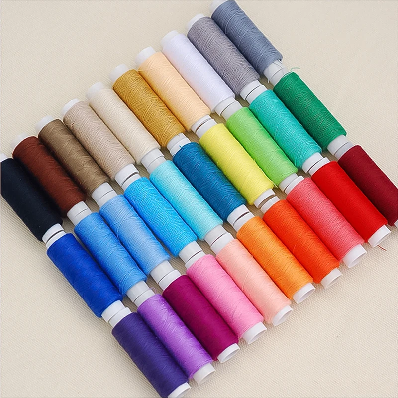 New Mixed Color Sewing Thread 30pcs/Lot 120 yard/Roll Quality Handmade Machine Stitch Suture Line Boxed Small Axis | Дом и сад