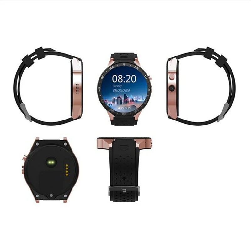 Kingwear KW88 лучше чем KW18 Смарт часы 3g 4 Гб встроенная память 512 Мб оперативная Wi Fi 1 39