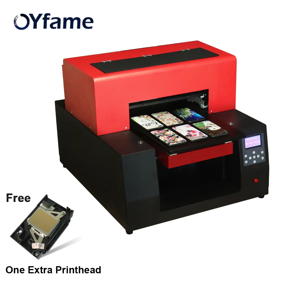 Автоматический УФ планшетный принтер OYfame A3 чехол для телефона стеклянный