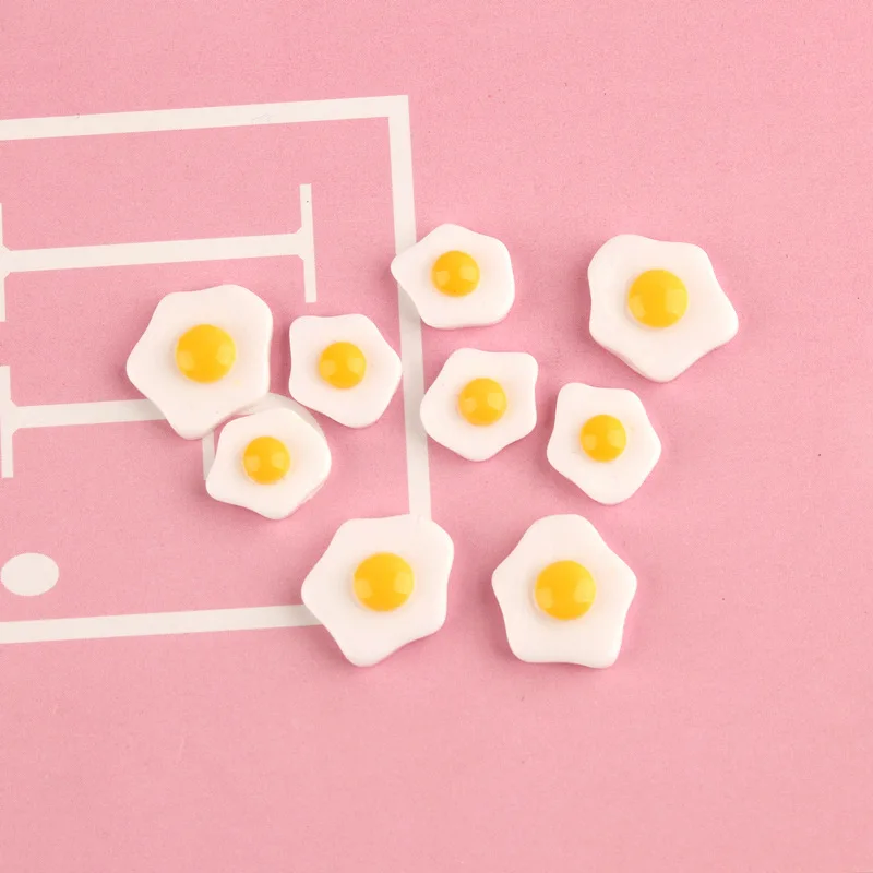 

Free Shipping 50pcs 10MM14MM Kawaii Egg Shape DIYJewelry Resin Cabochons ornament Accessories Material Cameo Beads