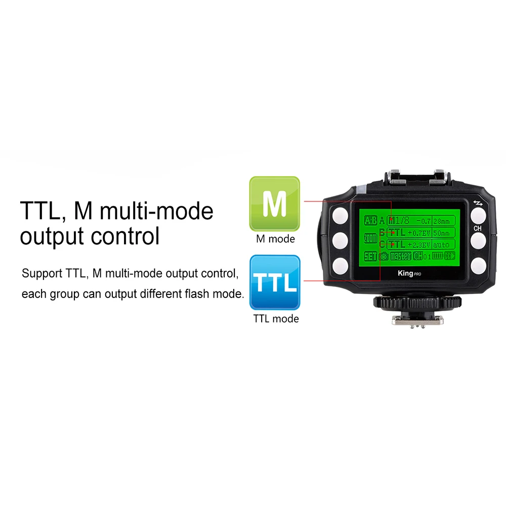 Pixel King PRO приемопередатчик 2 4G беспроводной TTL высокоскоростной триггер для
