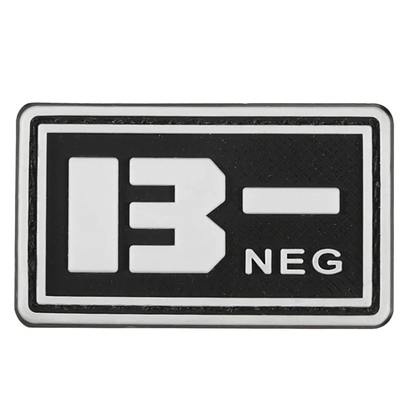 Blood Type Patch A+ B+ AB+ O+ Positive A B AB O + POS A- B- AB- O- NEG - Negative PVC Badge Tactical Military Hook | Дом и сад