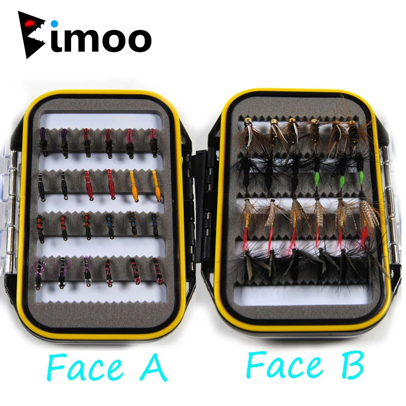

Bimoo 24/48pcs Fly Fishing Lure Dry / Wet Flies Nymph Artificial Pesca Bait Lure for Carp Spring Pesca Tackle / Box