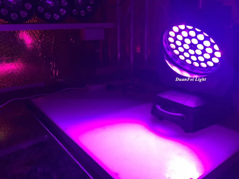 (12Lights+Flightcase) Dj Equipment Lyre 36x18w 6in1 Rgbwauv Zoom Wash Led Moving Head Disco Light | Лампы и освещение