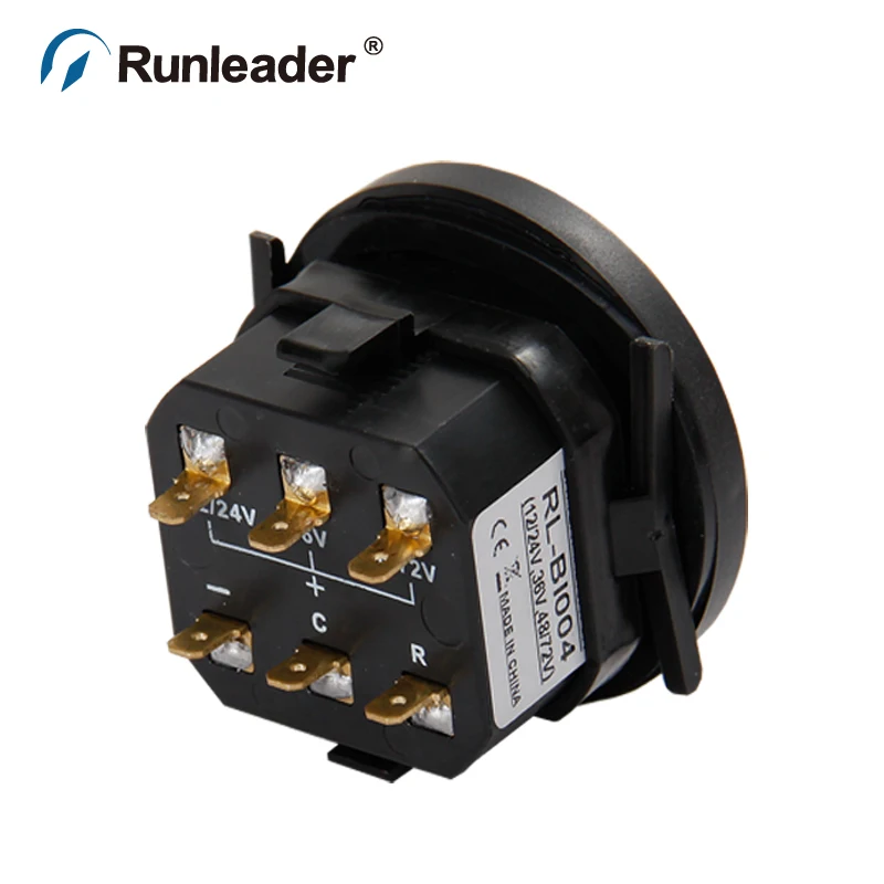 Runleader BI004 светодиодный индикатор заряда батареи счетчик часов 12 В 24 в 36 48 72 для