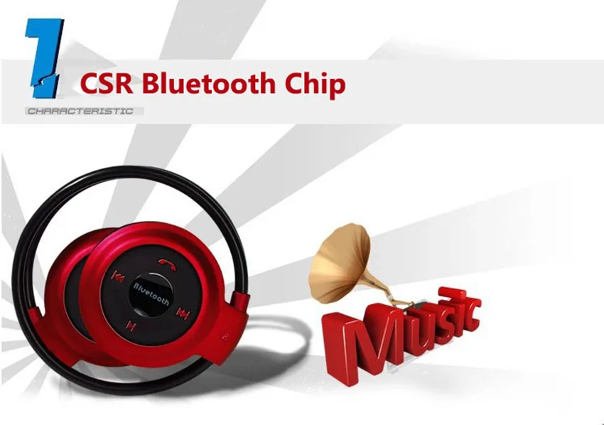 Aimitek спортивные беспроводные Bluetooth наушники стерео наушники Mp3 музыкальный плеер гарнитура наушник слот карты Micro SD Handsfree Mic