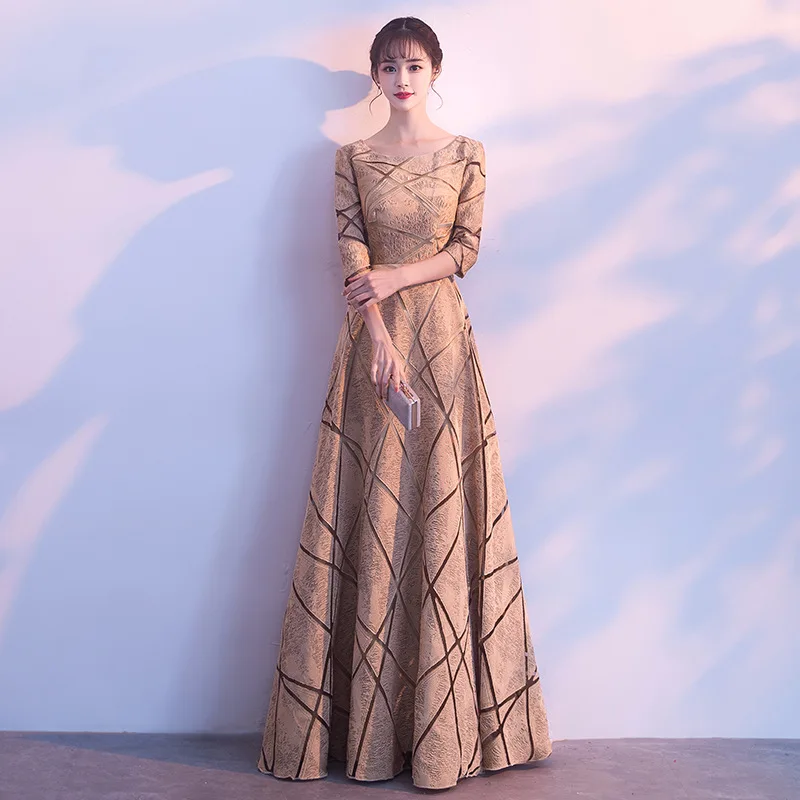 Серое элегантное вечернее платье А силуэта Robe De Soiree Формальные Длинные платья