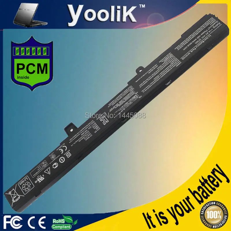 Новинка 4 ячейки флейта X451 X551 X451C X551C X45LI9C A41N1308 A31N1319 A31LJ91 0B110 00250100M|laptop batteries asus|laptop